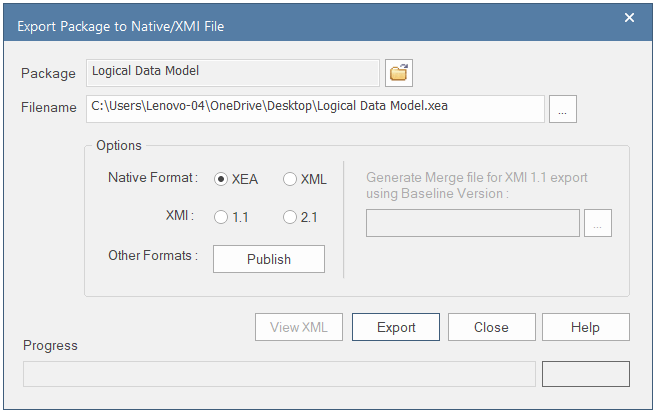 Native XEA File Exchange format
